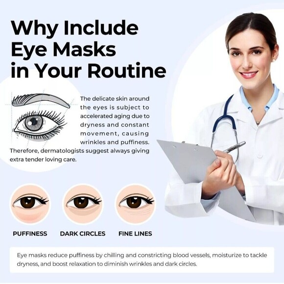 Under Eye Patches for Puffy Eyes 14 Pairs, Dark Circles Under Eye Treatment - Picture 6 of 7